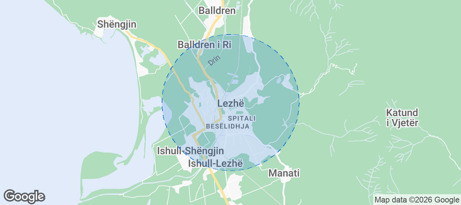 Lezhë Airbnb map